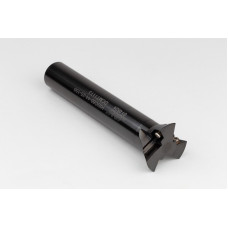 60° Indexable Dovetail Cutter, 44mm Diameter x 25mm Shank x 150mm Overall Length, 3 Inserts