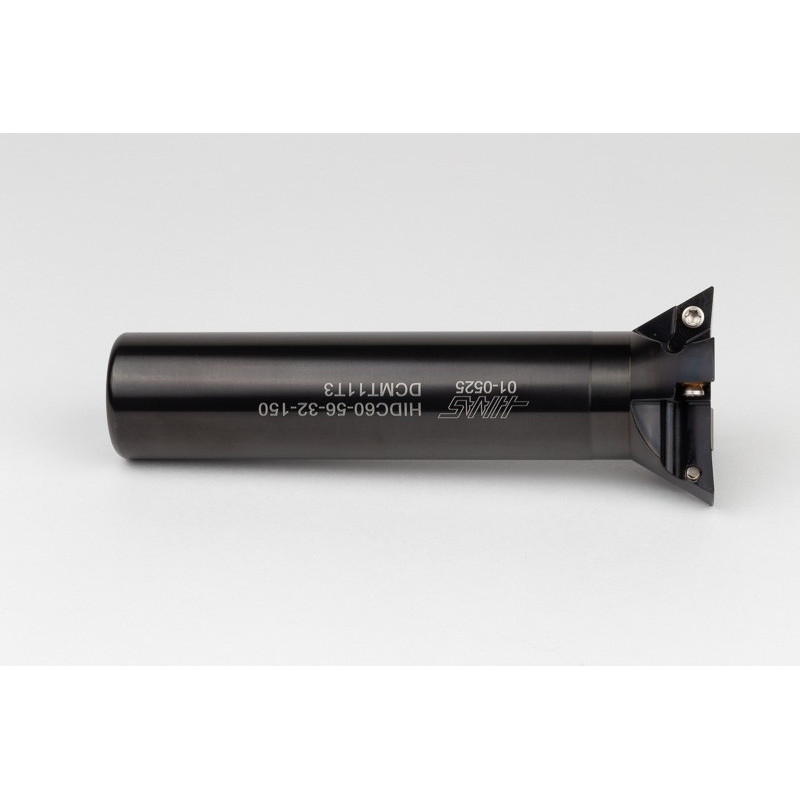 60° Indexable Dovetail Cutter, 56mm Diameter x 32mm Shank x 150mm Overall Length, 4 Inserts