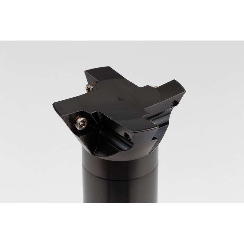 60° Indexable Dovetail Cutter, 56mm Diameter x 32mm Shank x 150mm Overall Length, 4 Inserts