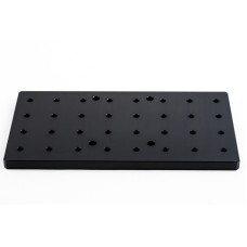 UMC-500/750 Rectangle Grid Steel Tooling Fixture Subplate, 8-1/2" Width x 15-3/4" Length
