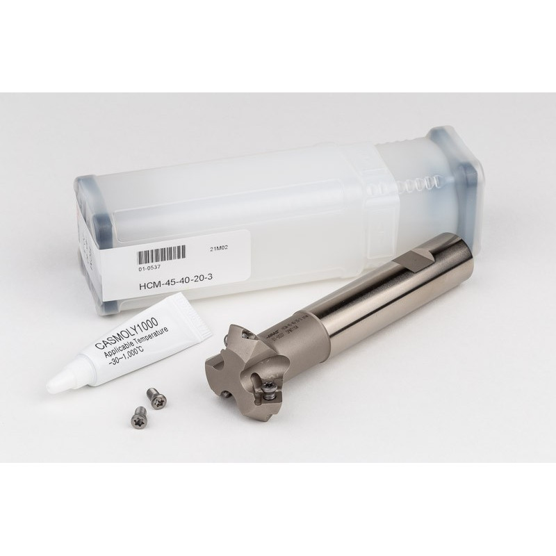 45° Indexable Chamfer Mill, 25.0mm - 39.93mm Diameter x 20.0mm Shank x 120.0mm Overall Length, 3 Inserts