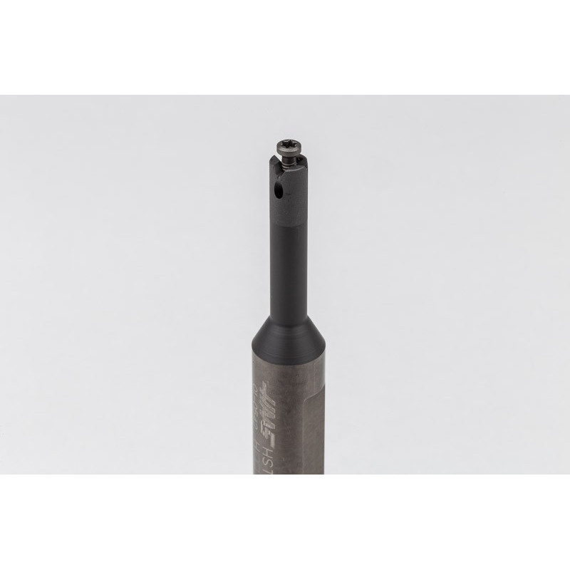 HSTG08412C-4, 12mm Ø Carbide Shank Small Internal (ID) Grooving/Threading Bar, Insert Size 3, Through-Tool Coolant