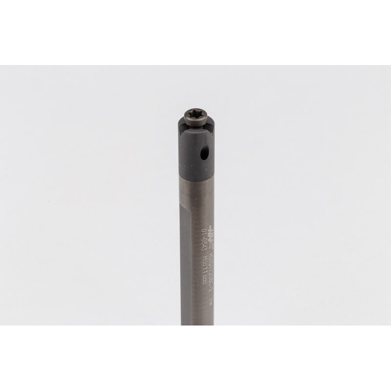 HSTG11208C-2, 8mm Ø Carbide Shank Small Internal (ID) Grooving/Threading Bar, Insert Size 4, Through-Tool Coolant