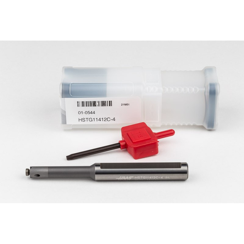 HSTG11412C-4, 12mm Ø Carbide Shank Small Internal (ID) Grooving/Threading Bar, Insert Size 4, Through-Tool Coolant