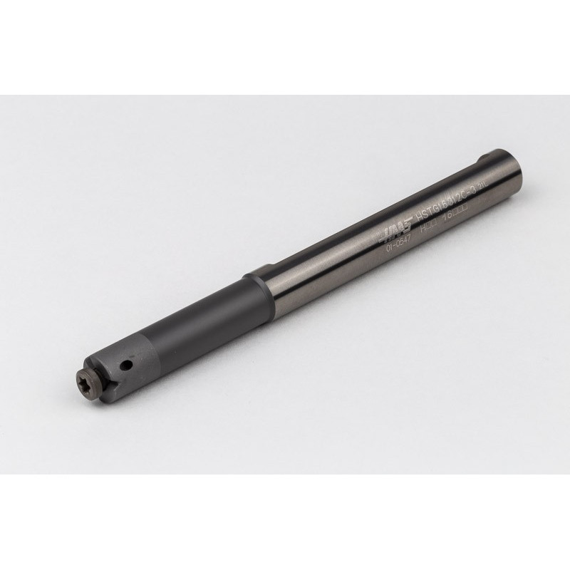 HSTG16312C-3, 12mm Ø Carbide Shank Small Internal (ID) Grooving/Threading Bar, Insert Size 6, Through-Tool Coolant