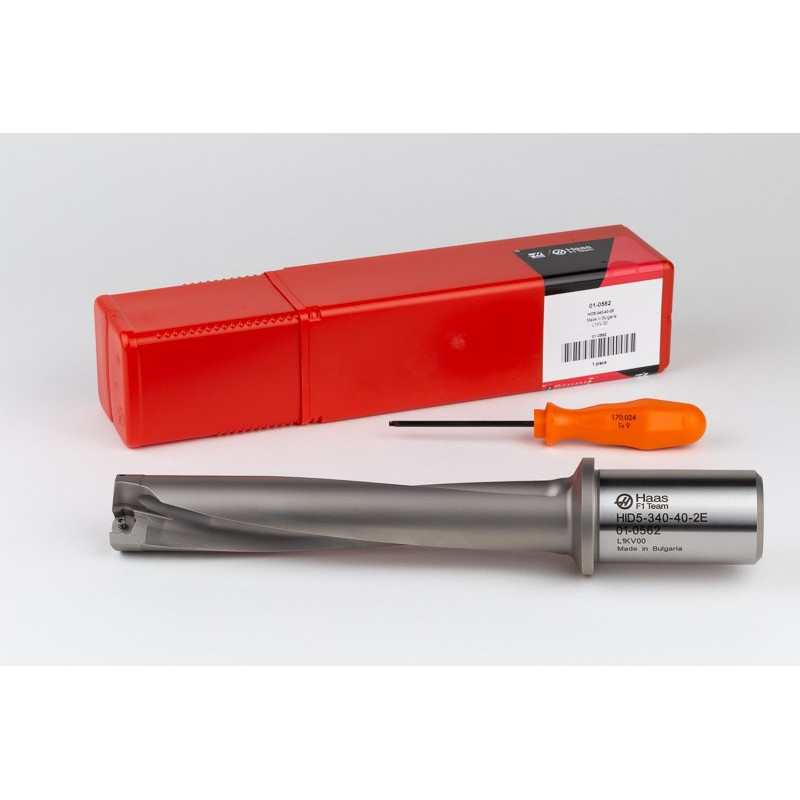 HID5, корпус свердла зі змінною різьбою Ø 34 мм, хвостовик 40 мм, 5XD, розмір пластини E, TSC