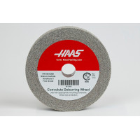 6" Haas Deburr Wheel, 1" Width x 1" Bore, Silicon Carbide, Density 8, Fine-Grade