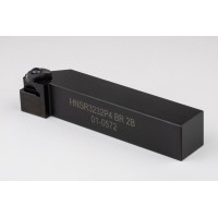 HNSR3232P4, 32-міліметровий зовнішній (OD) інструмент для нарізання канавок/різьби Haas із квадратним сталевим хвостовиком, правий, розмір пластини 4