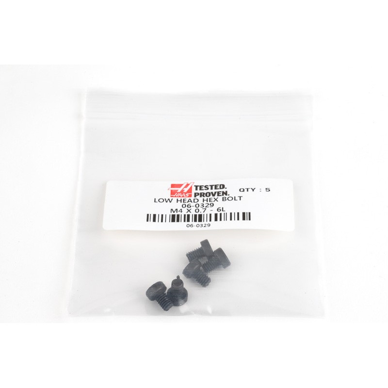 M4x0.7-6L Low Head Hex Bolt - Pack of 5