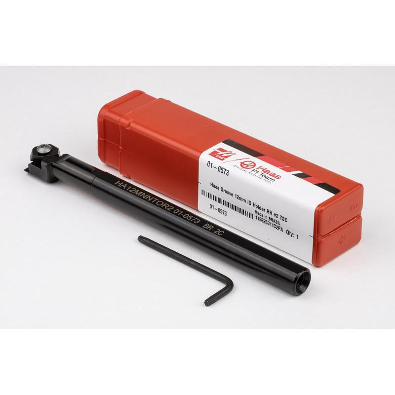 HA12MNNTOR2, 12mm Ø Steel Shank Internal (ID) Haas Notch Grooving/Threading Bar, Right-Hand, Insert Size 2, Through-Tool Coolant