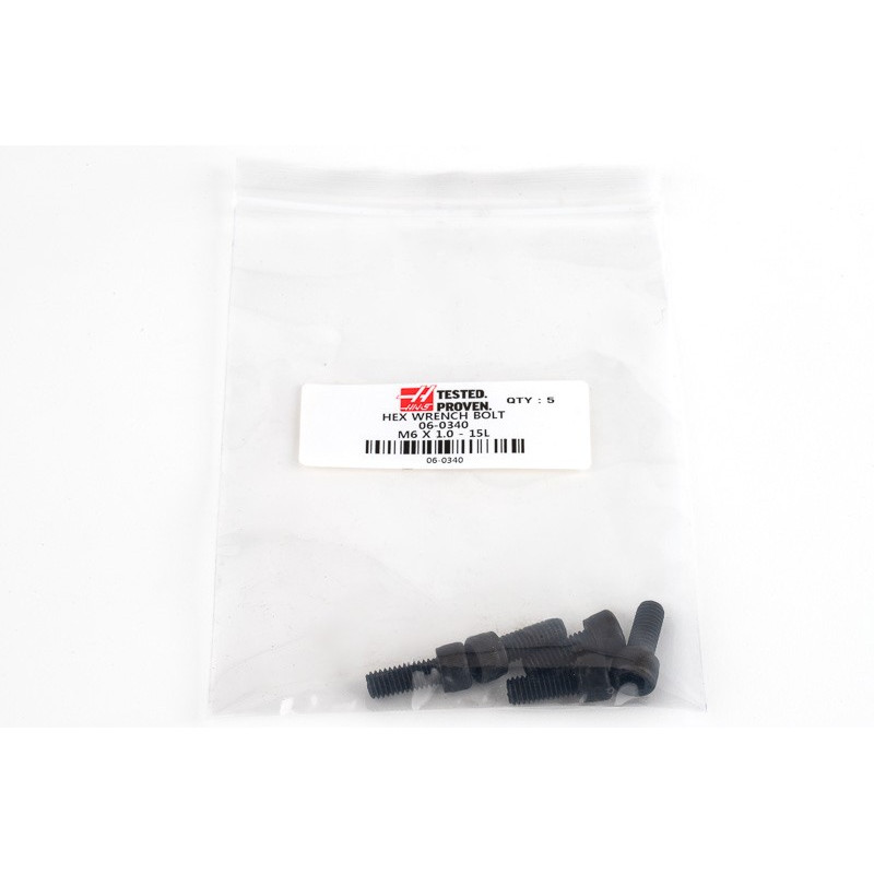 M6x1.0-15L Hex Wrench Bolt - Pack of 5