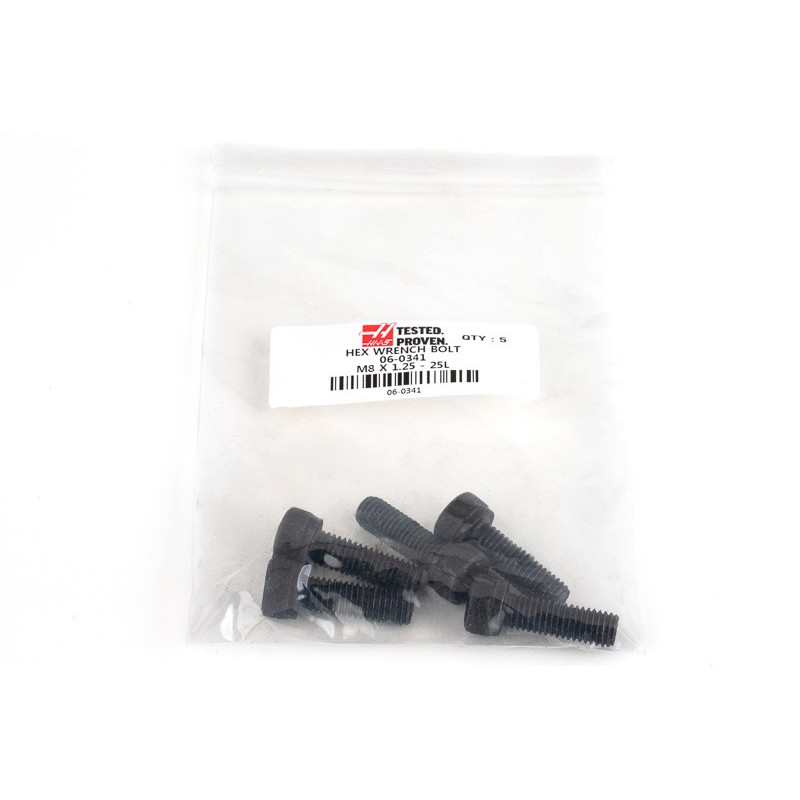 M8x1.25-25L Hex Wrench Bolt - Pack of 5