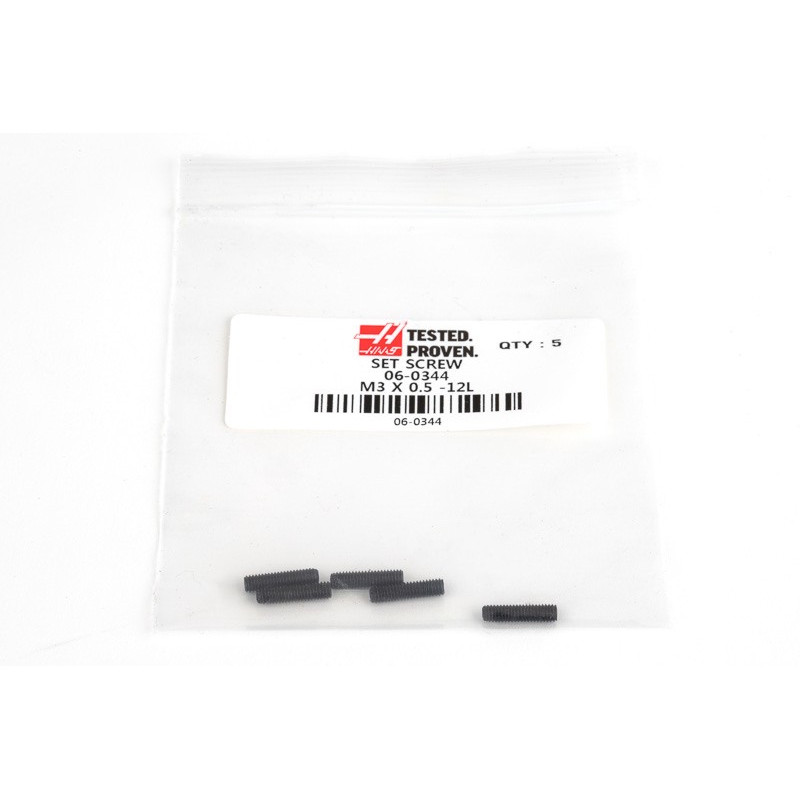 Гвинт M3x0.5-12L - упаковка з 5 штук