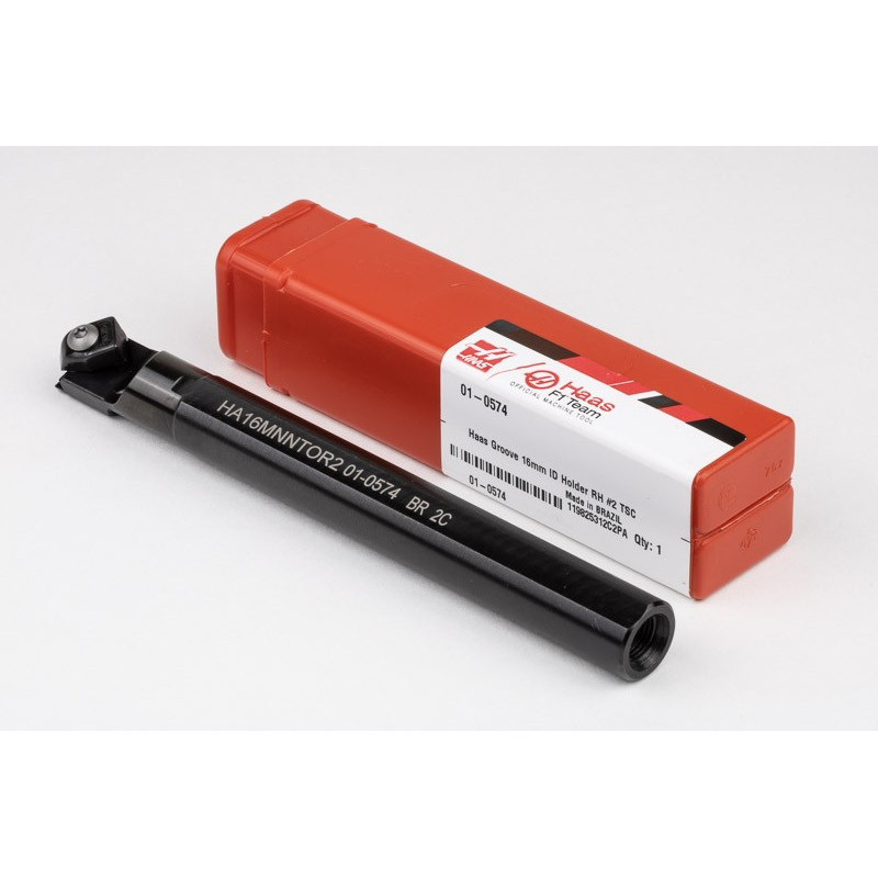 HA16MNNTOR2, 16mm Ø Steel Shank Internal (ID) Haas Notch Grooving/Threading Bar, Right-Hand, Insert Size 2, Through-Tool Coolant
