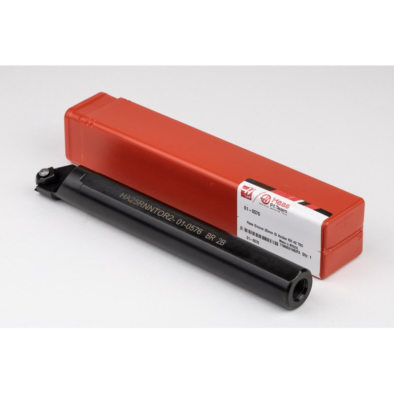HA25RNNTOR2, 25mm Ø Steel Shank Internal (ID) Haas Notch Grooving/Threading Bar, Right-Hand, Insert Size 2, Through-Tool Coolant
