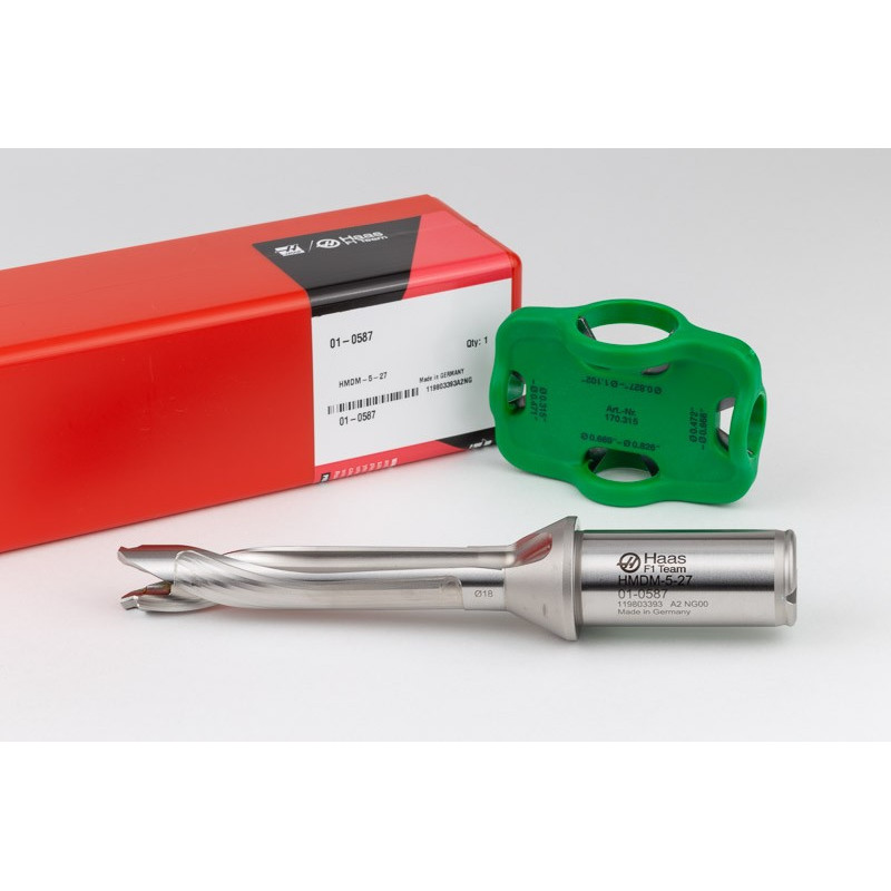 HMD5, 18mm Ø Modular Drill Body, 25mm Shank, 5XD, Insert Seat Size 27, TSC