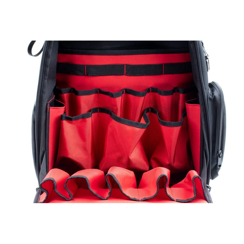 Shop Tool Backpack, 18-Pocket,  18"(457mm) x 15" (381mm) x 9-1/2"(241mm)