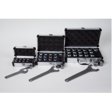 46-Piece, Metric ER Straight Bore Collet Kit; ER16, ER25, and ER32