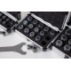 46-Piece, Metric ER Straight Bore Collet Kit; ER16, ER25, and ER32
