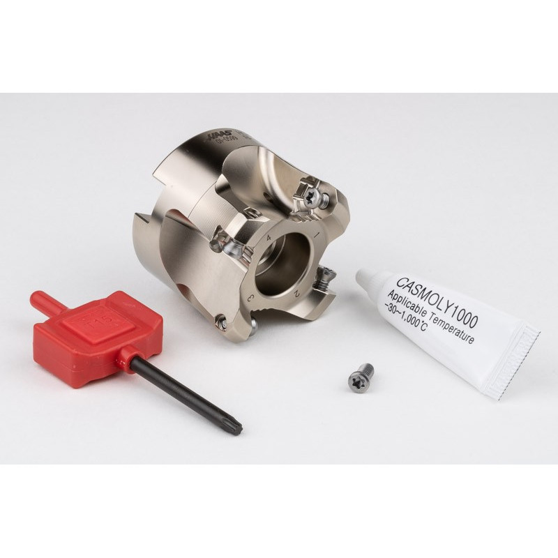 HRPP, 50mm Ø Shell Mill, 22mm Pilot Bore x 11° Lead Angle, 4 Flute, Positive/Positive Geometry, TSC