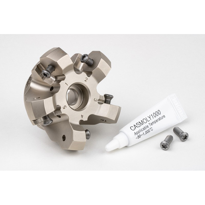 HONP, насадний фрезер Ø 63 мм, напрямний отвір 22 мм x кут нахилу 45°, 5 зубців, негативна/позитивна геометрія, TSC