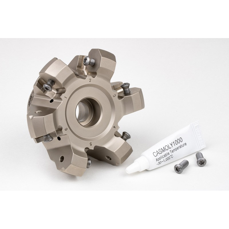 HONP, насадний фрезер Ø 80 мм, напрямний отвір 27 мм x кут нахилу 45°, 6 зубців, негативна/позитивна геометрія, TSC