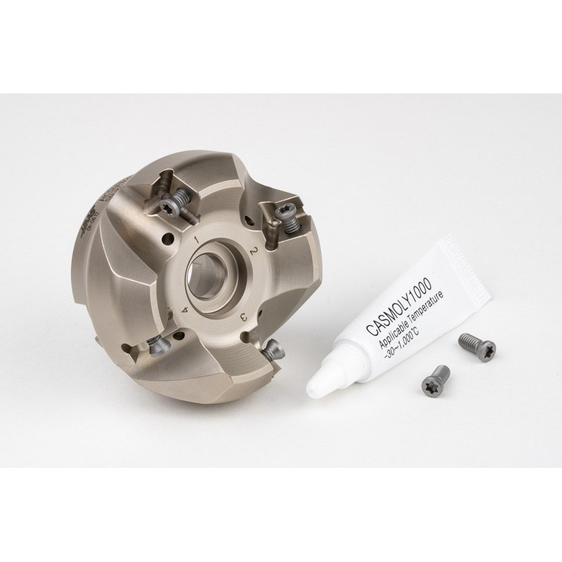 HCSNP, насадний фрезер Ø 50 мм, напрямний отвір 22 мм x кут нахилу 45°, 4 канавки, негативна/позитивна геометрія, TSC