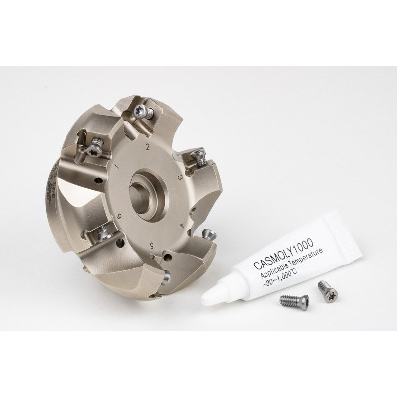 HCSNP, насадний фрезер Ø 63 мм, напрямний отвір 22 мм x кут нахилу 45°, 6 зубців, негативна/позитивна геометрія, TSC