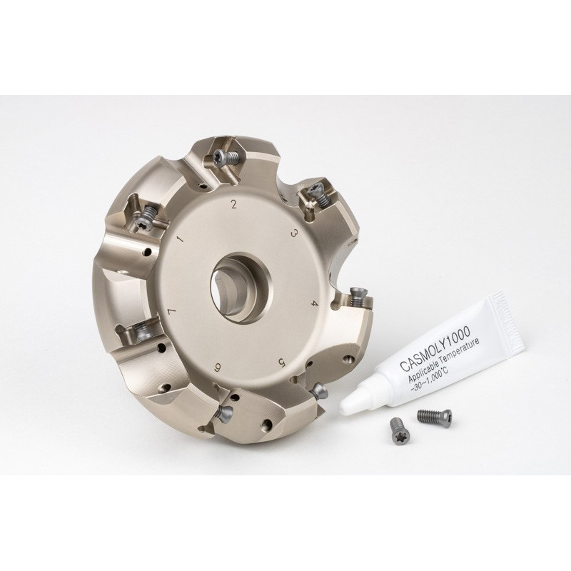 HCSNP, насадний фрезер Ø 80 мм, напрямний отвір 27 мм x кут нахилу 45°, 7 канав, негативна/позитивна геометрія, TSC