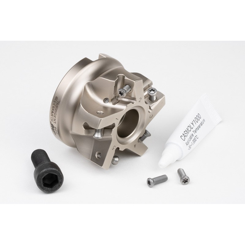 HLNP, насадний фрезер Ø 63 мм, напрямний отвір 22 мм x кут нахилу 90°, 5 зубців, негативна/позитивна геометрія, TSC