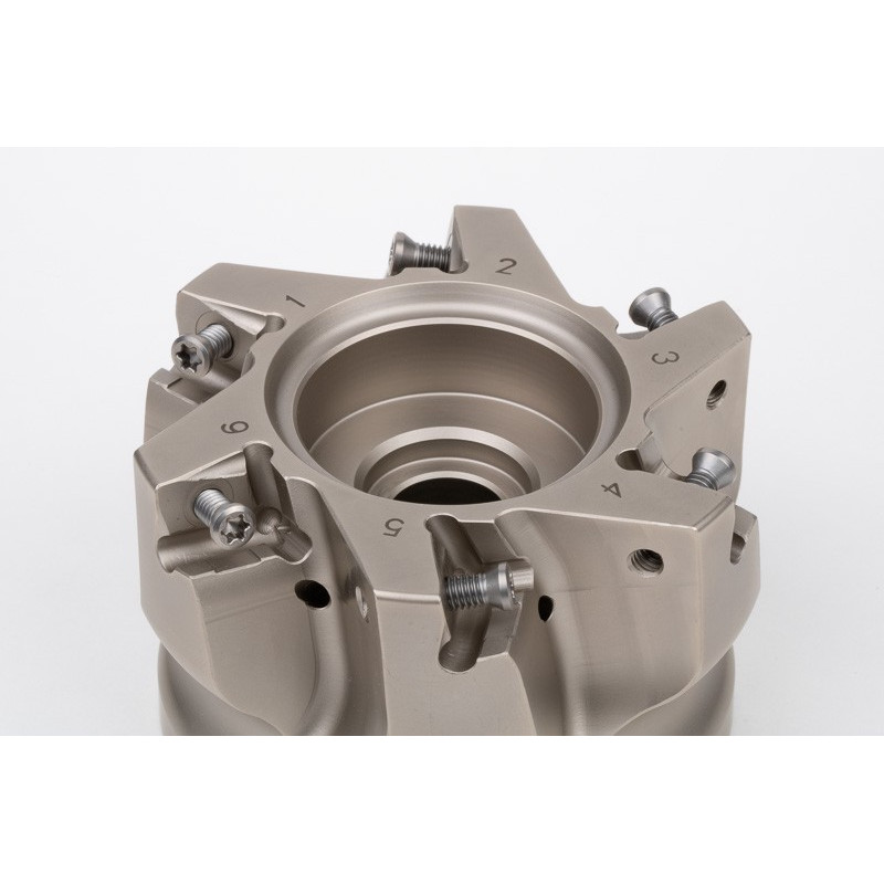 HLNP, насадний фрезер Ø 80 мм, напрямний отвір 27 мм x кут нахилу 90°, 6 зубців, негативна/позитивна геометрія, TSC