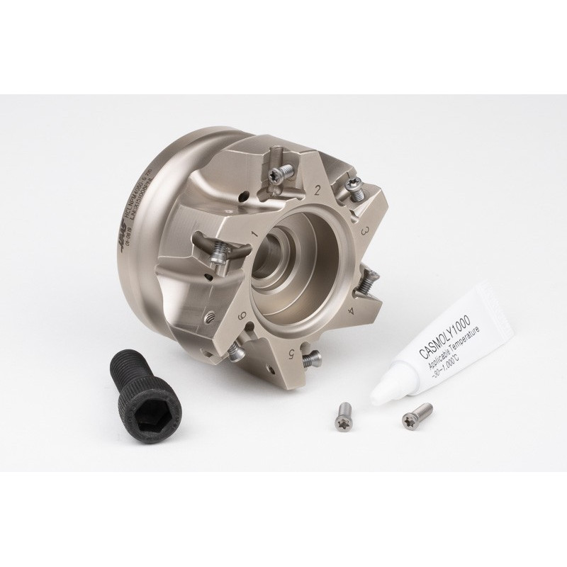 HLNP, насадний фрезер Ø 80 мм, напрямний отвір 27 мм x кут нахилу 90°, 6 зубців, негативна/позитивна геометрія, TSC