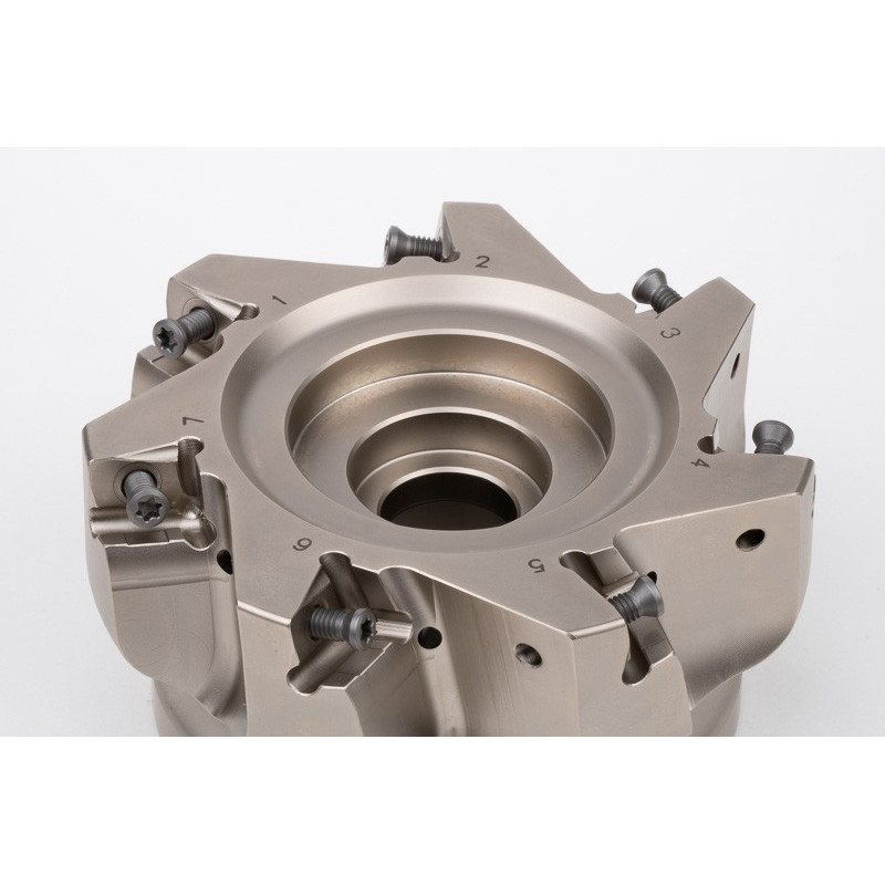 HLNP, насадний фрезер Ø 100 мм, напрямний отвір 32 мм x кут нахилу 90°, 7 канав, негативна/позитивна геометрія, TSC