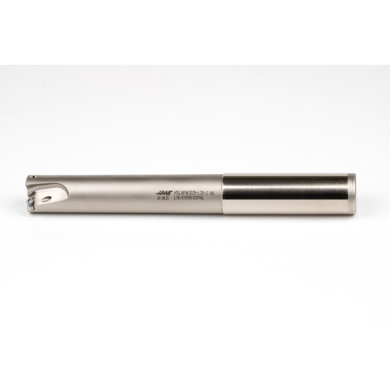 HLNP, 25mm Ø Indexable End Mill, 25mm Shank x 90° Lead Angle x 200mm Overall Length, 2 Flute, TSC