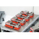 Pack of 4, 100mm (4") Single-Station Fixed-Jaw Vise, 165mm (6.5") Opening, Flange Style, Haas Workholding by Kurt