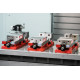 Pack of 4, 100mm (4") Single-Station Fixed-Jaw Vise, 165mm (6.5") Opening, Flange Style, Haas Workholding by Kurt