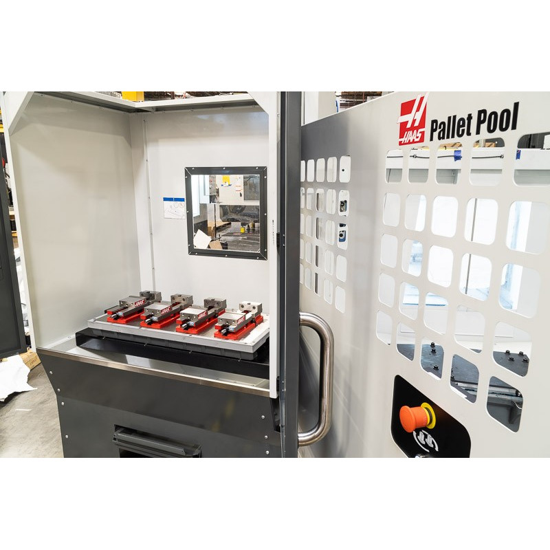 Pack of 4, 100mm (4") Single-Station Fixed-Jaw Vise, 165mm (6.5") Opening, Flange Style, Haas Workholding by Kurt