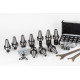 10-Piece, BT40 ER Collet Chuck Toolholder Kit, TSC