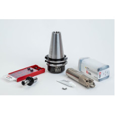 Indexable End Mill Kit, SK40/DIN, Steel