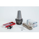Indexable End Mill Kit, SK40/DIN, Steel