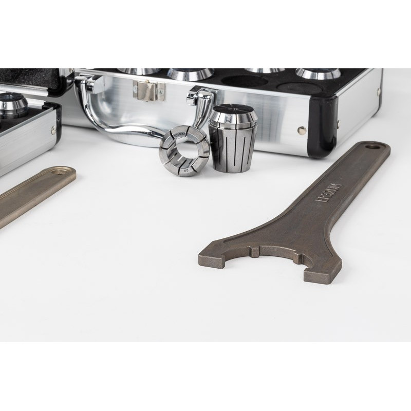 42-Piece, Metric ER Straight Bore Sealed Collet Kit; ER16, ER25, and ER32