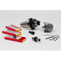 HOP, Комплект для фрезерування насадок діаметром 50 мм, тримач SK40/DIN, калібрована довжина 35 мм, клас сплаву HP30, TSC