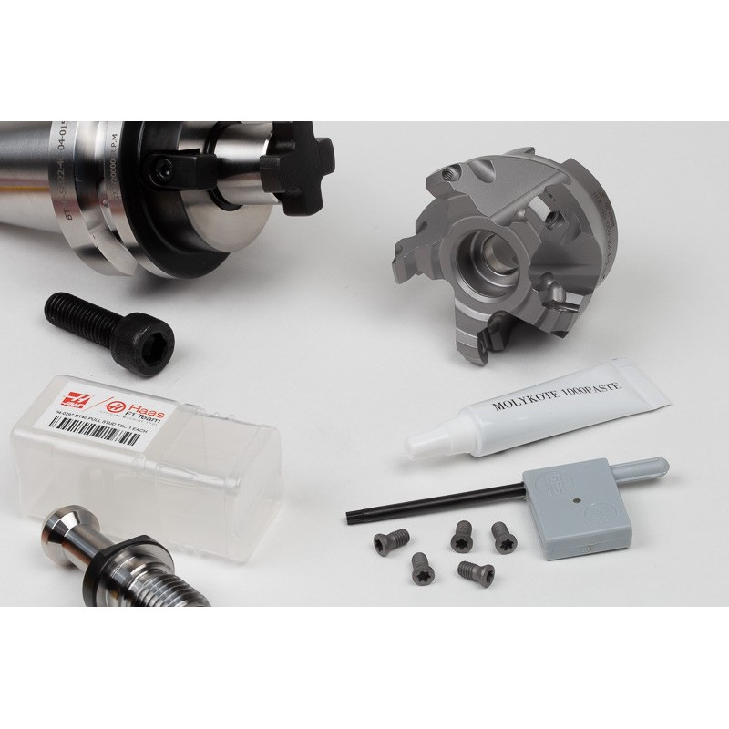 HOP, 50mm Diameter Complete Shell Mill Kit, BT40 Holder, 40mm Gage Length, Grade HP30, TSC