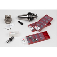 HPAL, комплект для фрезерування насадок діаметром 50 мм, тримач SK40/DIN, калібрована довжина 35 мм, клас сплаву HN25A, TSC