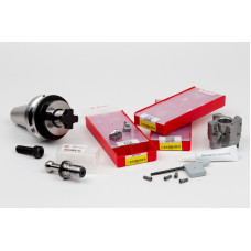 HRNP, Комплект для фрезерування насадок діаметром 50 мм, Держак BT40, Калібрована довжина 40 мм, Клас сплаву HN25, TSC