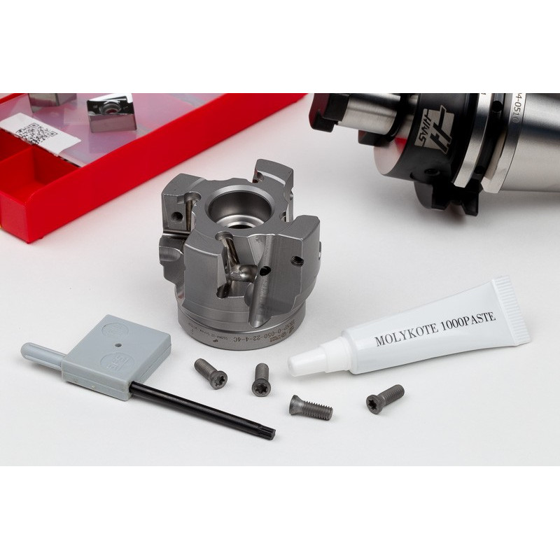 HRNP, Комплект для фрезерування насадок діаметром 50 мм, тримач SK40/DIN, калібрована довжина 35 мм, клас сплаву HN25, TSC