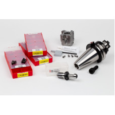 HRNP, Комплект для фрезерування насадок діаметром 50 мм, тримач SK40/DIN, калібрована довжина 35 мм, клас сплаву HMP35, TSC