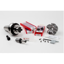 HS6NP, комплект для фрезерування насадок діаметром 63 мм, тримач BT40, калібрована довжина 40 мм, клас сплаву HMP35, TSC