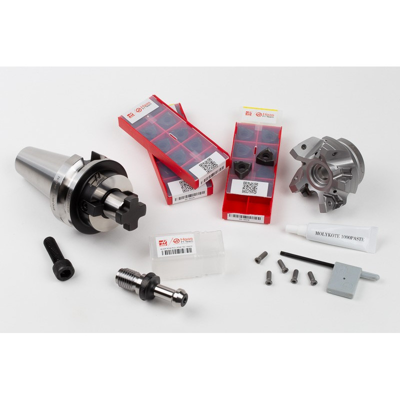 HS6NP, 63mm Diameter Complete Shell Mill Kit, BT40 Holder, 40mm Gage Length, Grade HMP35, TSC