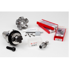 HS6NP, комплект для насадної фрези діаметром 63 мм, тримач BT40, калібрована довжина 40 мм, клас сплаву HN25, TSC